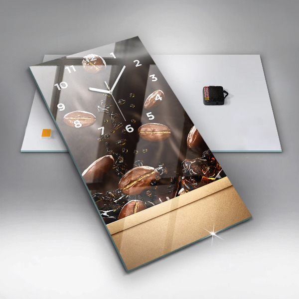 Zegar ścienny pionowy Gorąca kawa