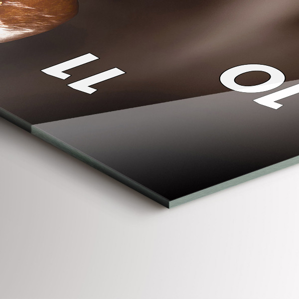 Zegar ścienny pionowy Gorąca kawa