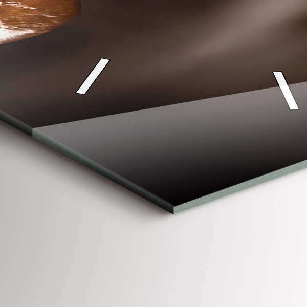 Zegar ścienny pionowy Gorąca kawa