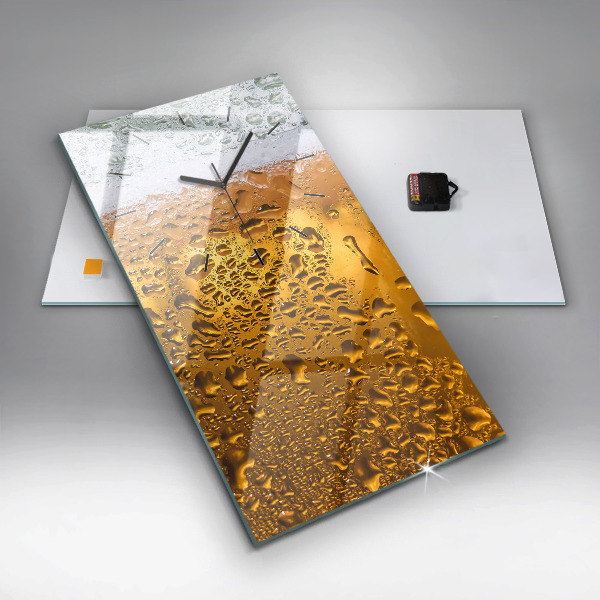 Zegar ścienny pionowy Kufel piwa