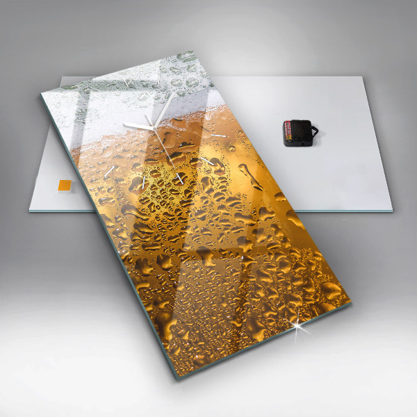 Zegar ścienny pionowy Kufel piwa