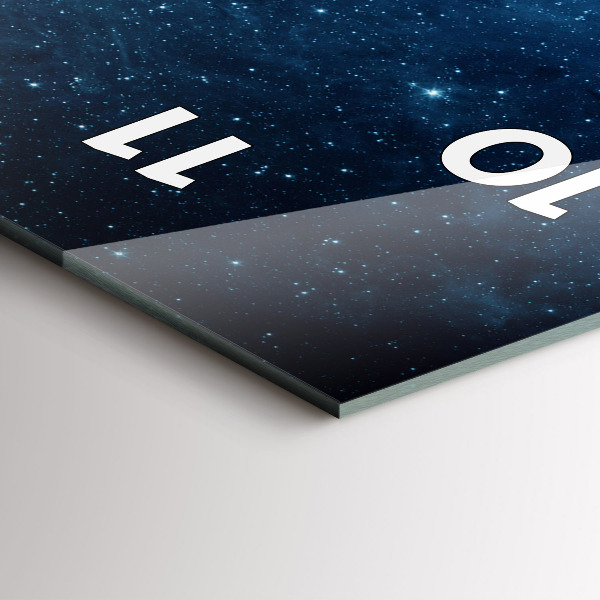 Zegar ścienny pionowy Ziemia i galaktyka – NASA