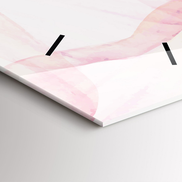 Zegar szklany pionowy Akwarelowe płatki