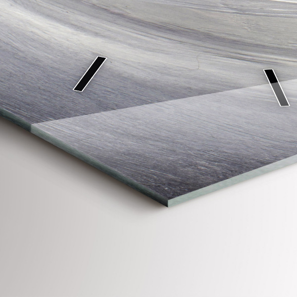 Zegar szklany pionowy Kruk w świetle księżyca