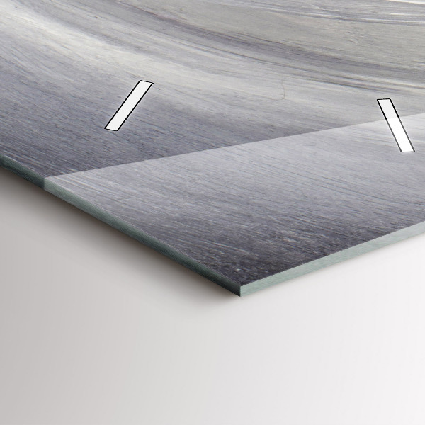 Zegar szklany pionowy Kruk w świetle księżyca