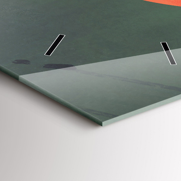 Zegar ścienny pionowy Samuraj w lesie