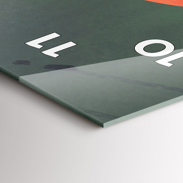 Zegar ścienny pionowy Samuraj w lesie