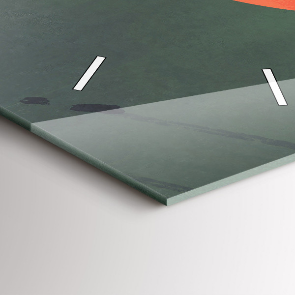 Zegar ścienny pionowy Samuraj w lesie