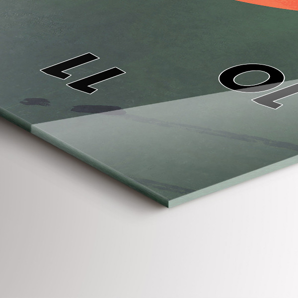 Zegar ścienny pionowy Samuraj w lesie