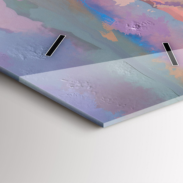 Zegar szklany pionowy Pole Słoneczników