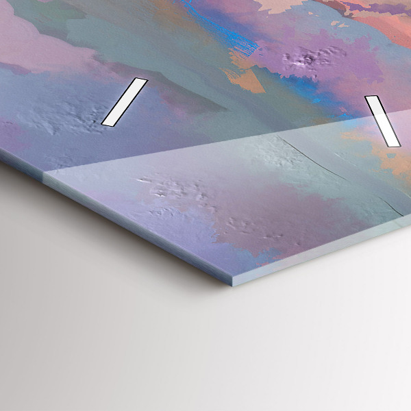 Zegar szklany pionowy Pole Słoneczników