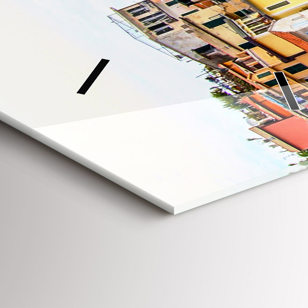 Zegar szklany pionowy Wybrzeże Cinque Terre