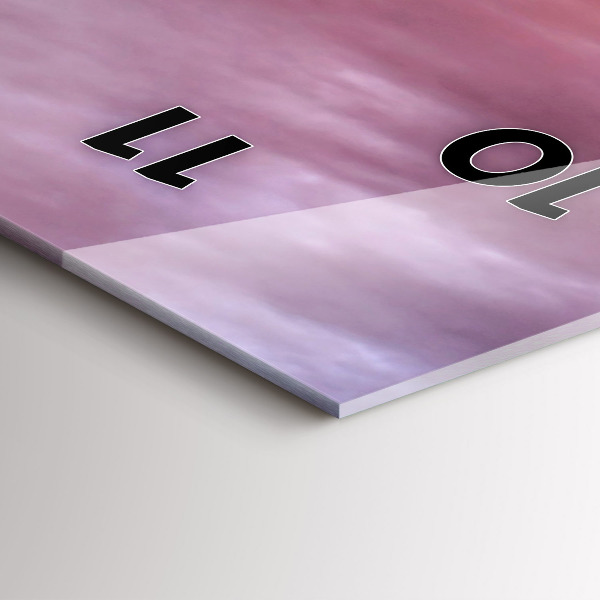 Zegar szklany pionowy Stary wiatrak w Santorini