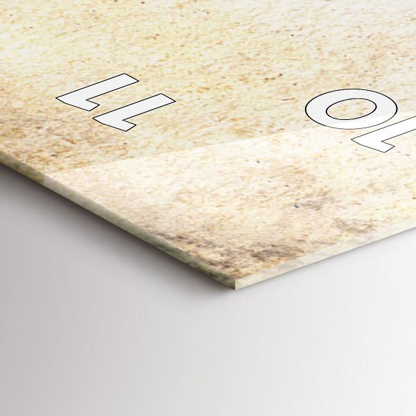 Zegar szklany pionowy Abstrakcja portret kobiety