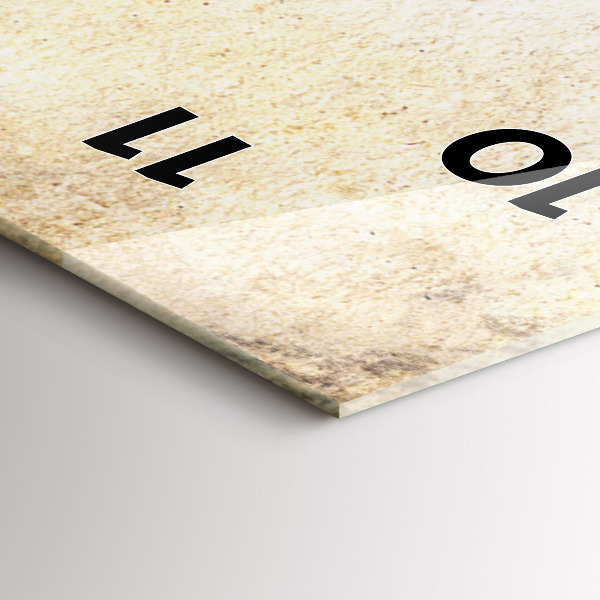 Zegar szklany pionowy Abstrakcja portret kobiety