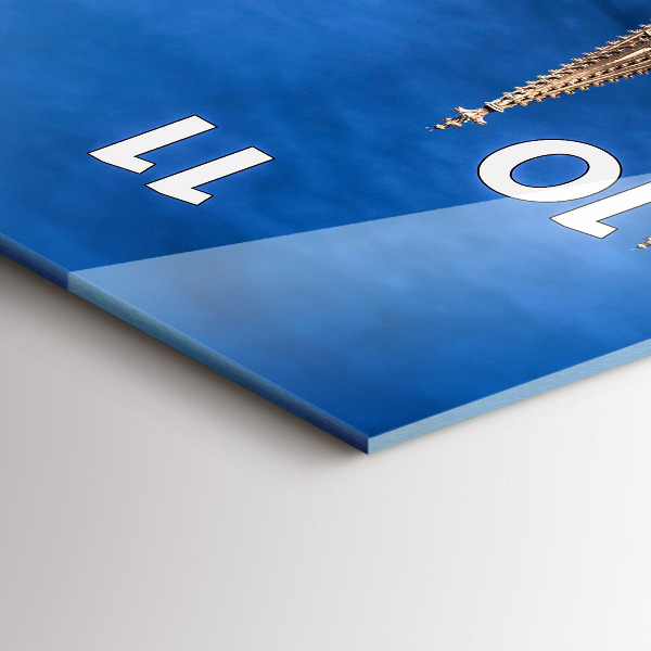 Zegar szklany pionowy Most w Niemczech