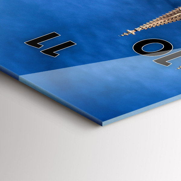 Zegar szklany pionowy Most w Niemczech