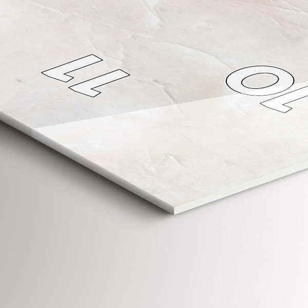 Zegar szklany pionowy Obraz olejny jacht morze