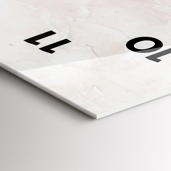 Zegar szklany pionowy Obraz olejny jacht morze