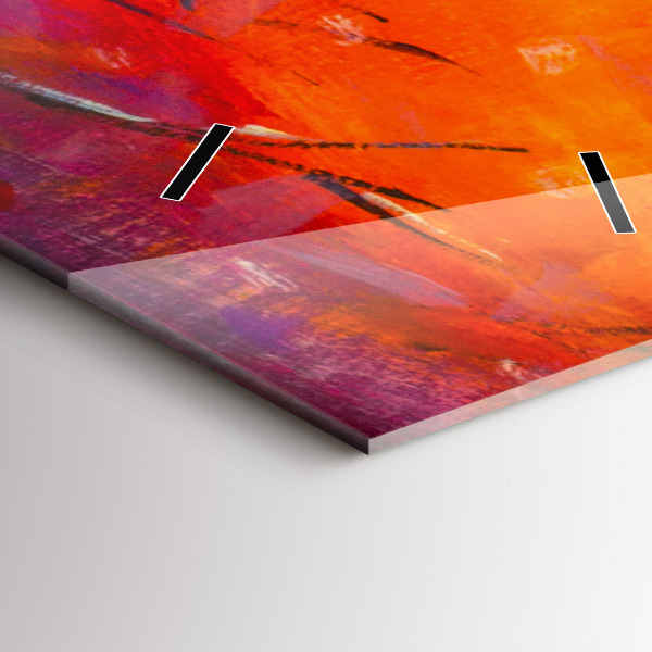 Zegar ścienny pionowy Para w lesie