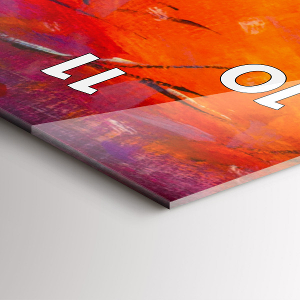 Zegar ścienny pionowy Para w lesie