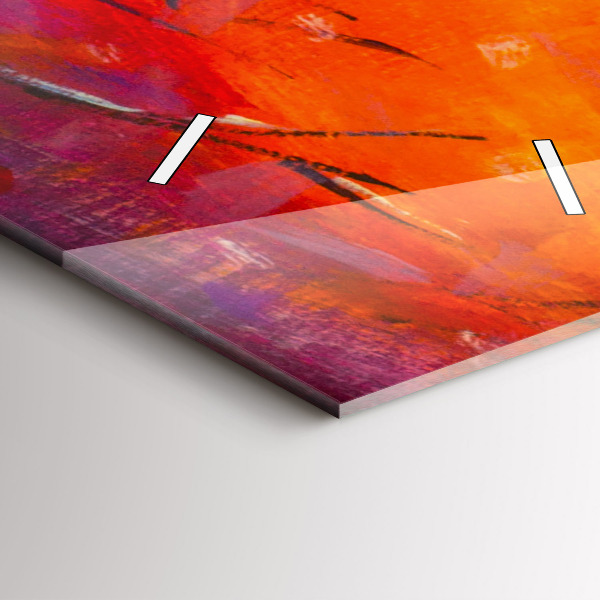 Zegar ścienny pionowy Para w lesie