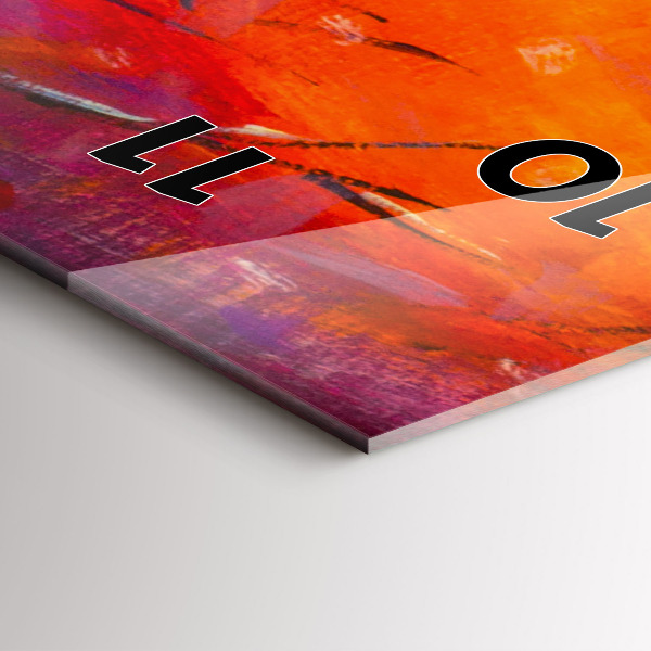 Zegar ścienny pionowy Para w lesie