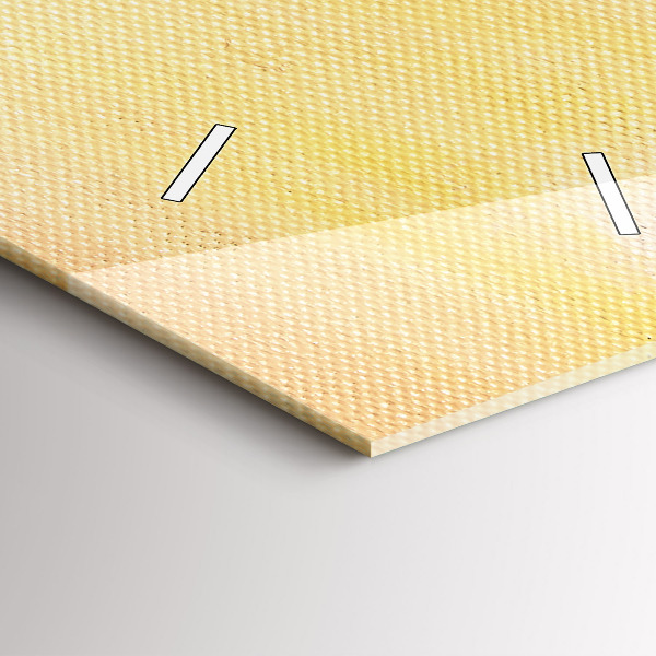 Zegar szklany pionowy Kompozycja olejna w lesie