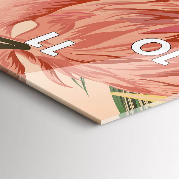 Zegar ścienny pionowy Tropikalne liście palmowe