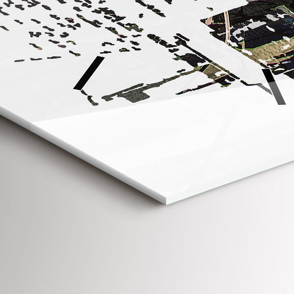 Zegar szklany pionowy Nowy Jork Miasto