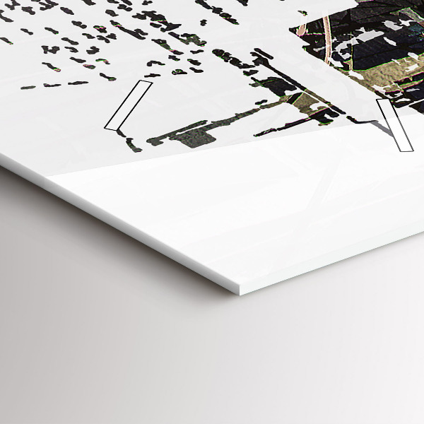 Zegar szklany pionowy Nowy Jork Miasto