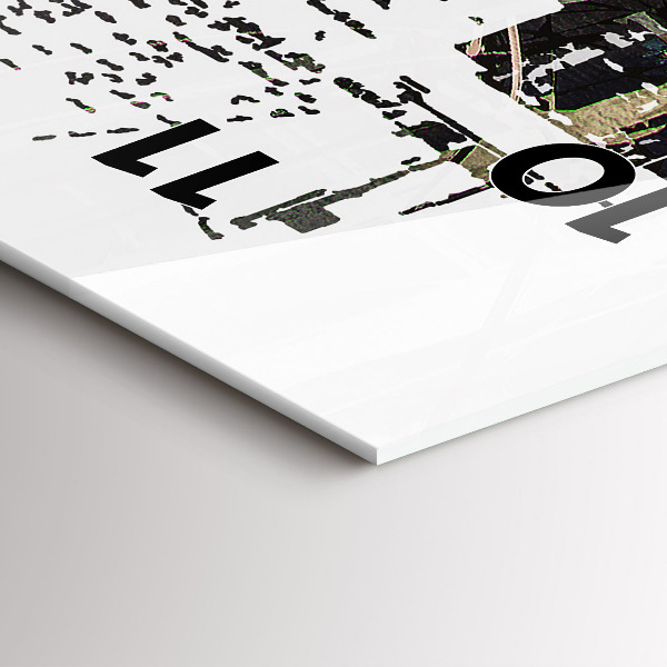 Zegar szklany pionowy Nowy Jork Miasto