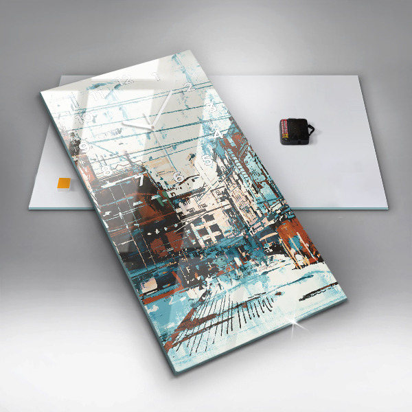 Zegar szklany pionowy Sztuka Uliczna