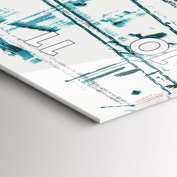 Zegar szklany pionowy Sztuka Uliczna