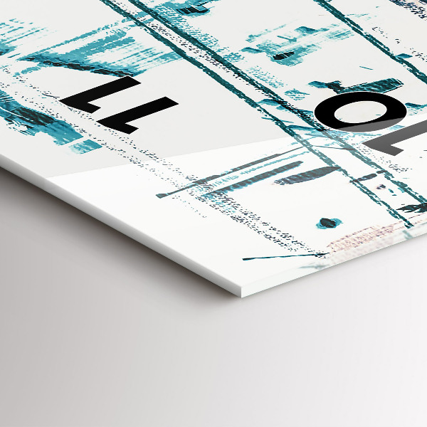 Zegar szklany pionowy Sztuka Uliczna