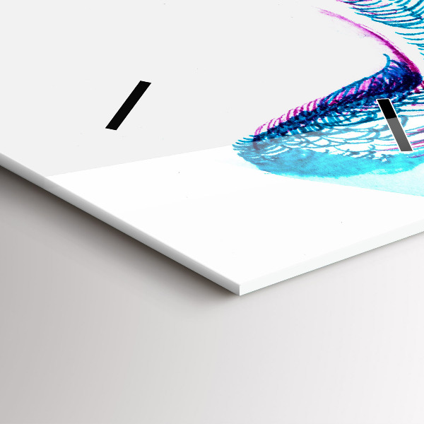 Zegar szklany pionowy Imitacja ptasich skrzydeł