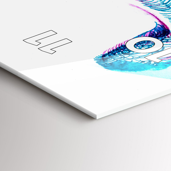 Zegar szklany pionowy Imitacja ptasich skrzydeł