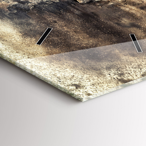 Zegar szklany pionowy Abstrakcja ludzie piasek