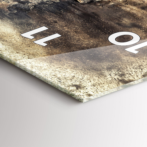 Zegar szklany pionowy Abstrakcja ludzie piasek