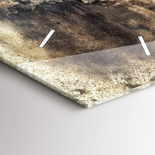 Zegar szklany pionowy Abstrakcja ludzie piasek