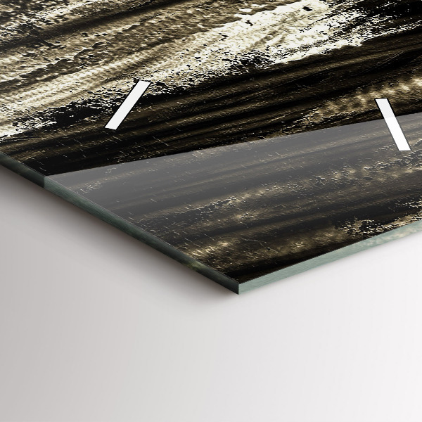 Zegar szklany pionowy Kobieta w deszczowej nocy