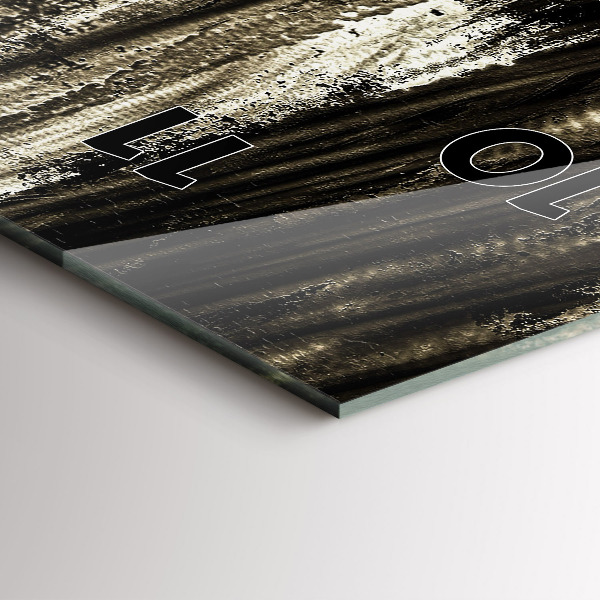 Zegar szklany pionowy Kobieta w deszczowej nocy