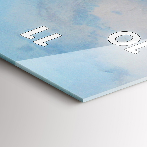 Zegar szklany pionowy Statek na wodzie