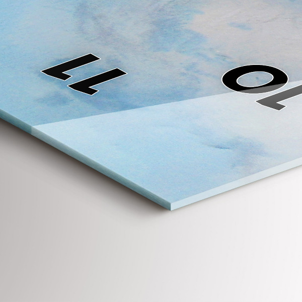 Zegar szklany pionowy Statek na wodzie