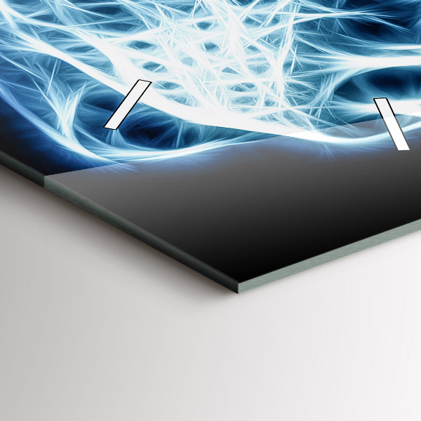 Zegar szklany pionowy Dziki lew