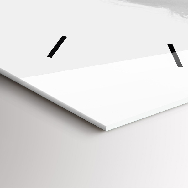 Zegar szklany pionowy Portret kobiety