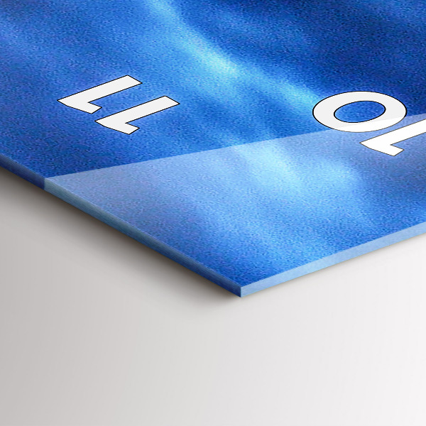 Zegar szklany pionowy Sydney Wieczorem