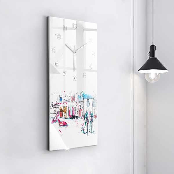 Zegar szklany pionowy Element kobiecości