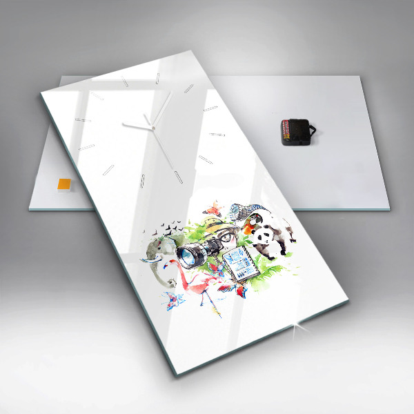 Zegar szklany pionowy Zoolog