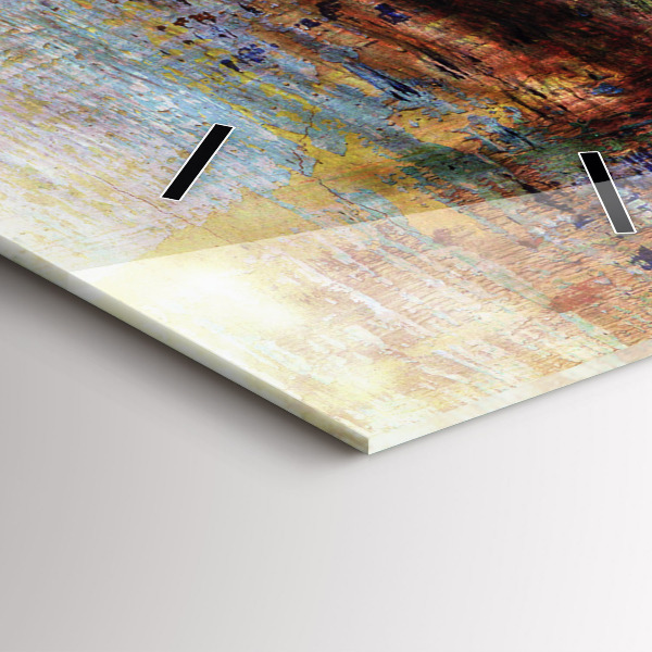 Zegar szklany pionowy Sztuka uliczna Oko